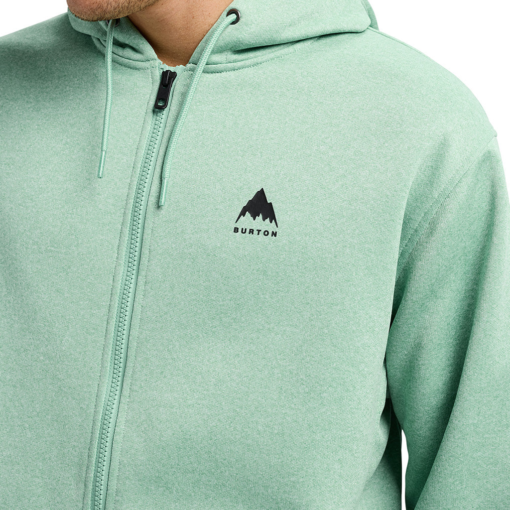 Oak Full-Zip Hoodie - Soft Sage Heather