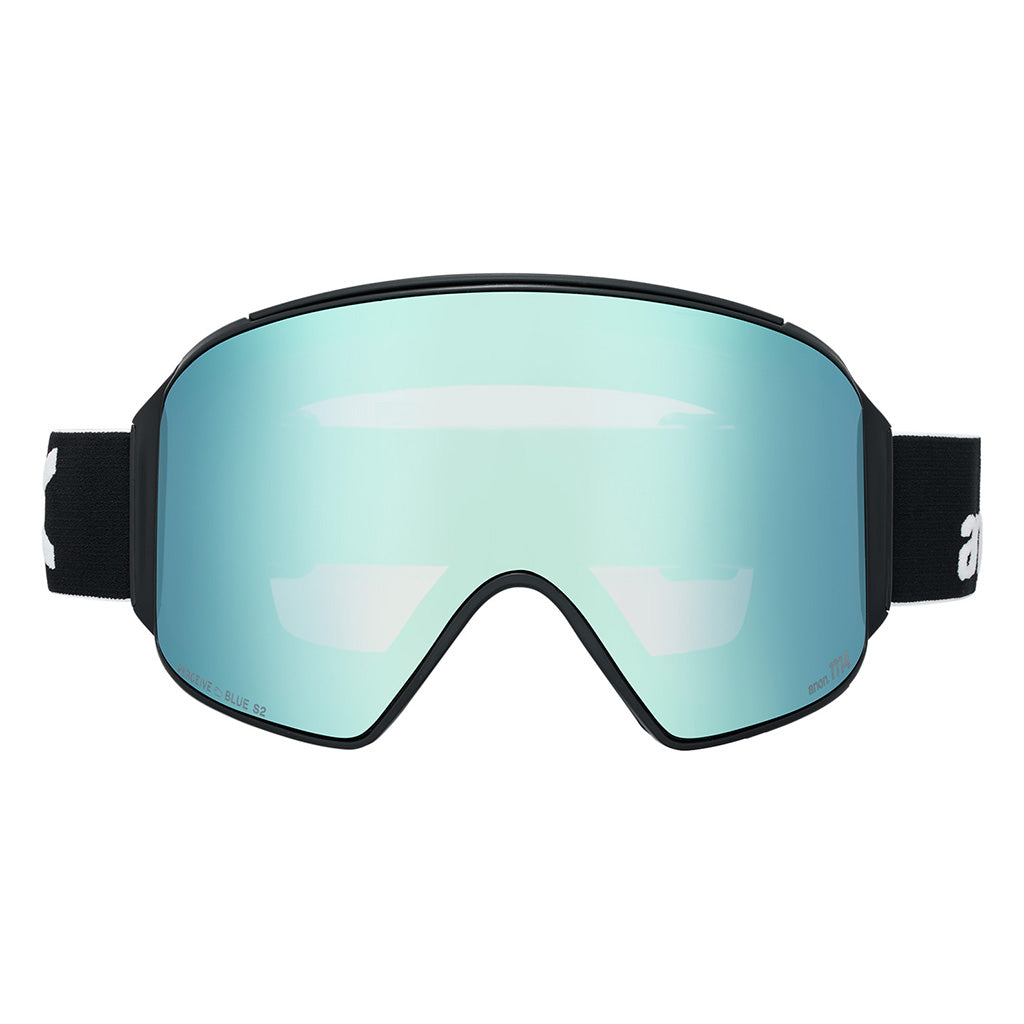 M4 Goggles (Cylindrical) + Bonus Lens + MFI® Face Mask - Black/Perceive Variable Blue