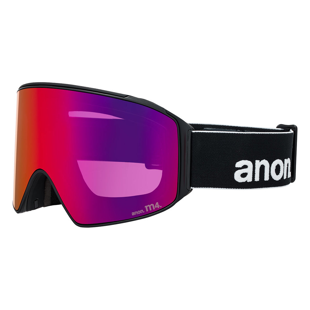 M4 Goggles (Cylindrical) + Bonus Lens + MFI® Face Mask - Black/Perceive Sunny Red