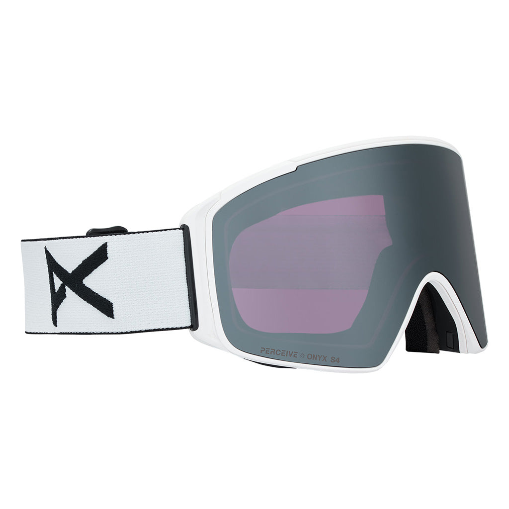 M4S Goggles (Cylindrical) + Bonus Lens + MFI® Face Mask - White/Perceive Sunny Onyx