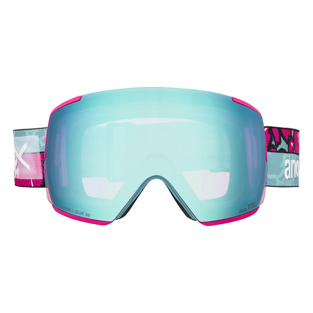 M5 Goggles + Bonus Lens + MFI® Face Mask - Pink Tides/Perceive Variable Blue