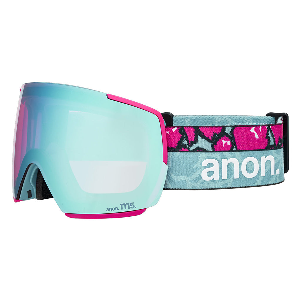 M5 Goggles + Bonus Lens + MFI® Face Mask - Pink Tides/Perceive Variable Blue
