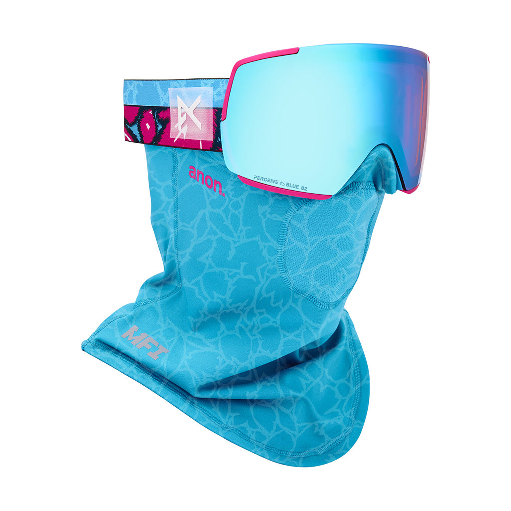 M5 Goggles + Bonus Lens + MFI® Face Mask - Pink Tides/Perceive Variable Blue