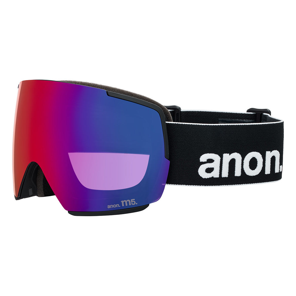 M5 Goggles + Bonus Lens + MFI® Face Mask - Black/Perceive Sunny Red