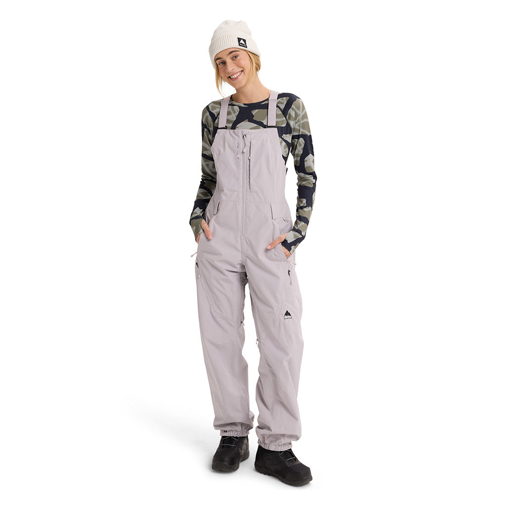 Wms Reserve 2L Bib Pants - Washed Lavendar
