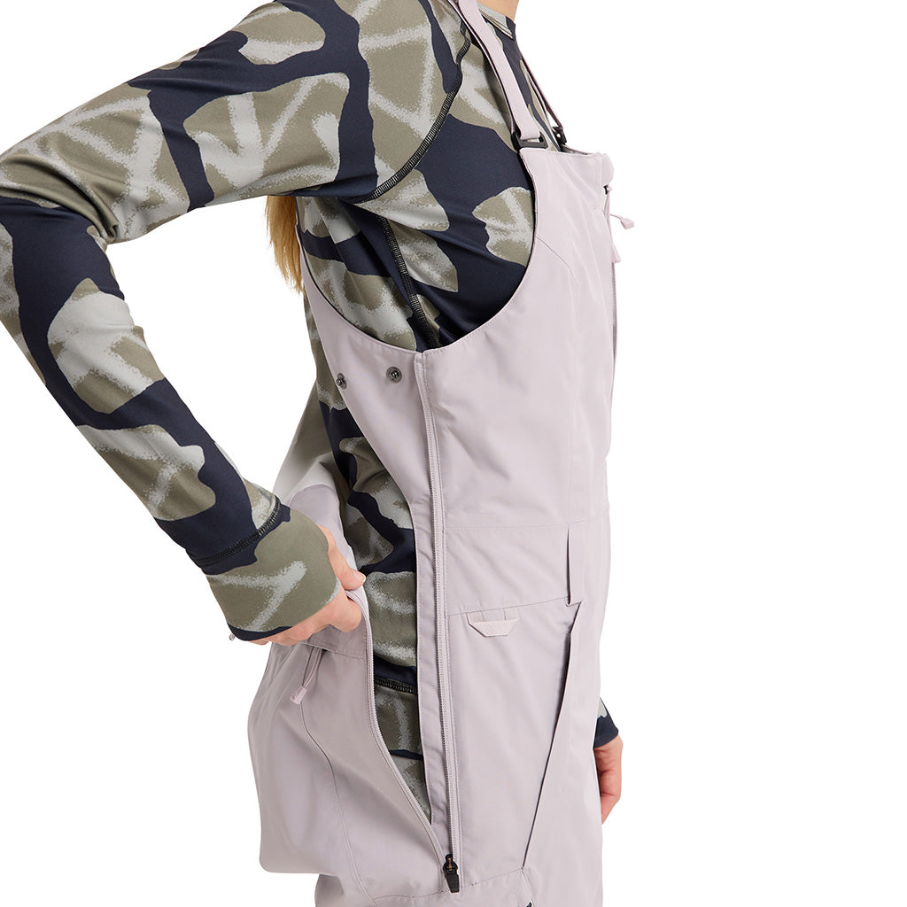 Wms Reserve 2L Bib Pants - Washed Lavendar