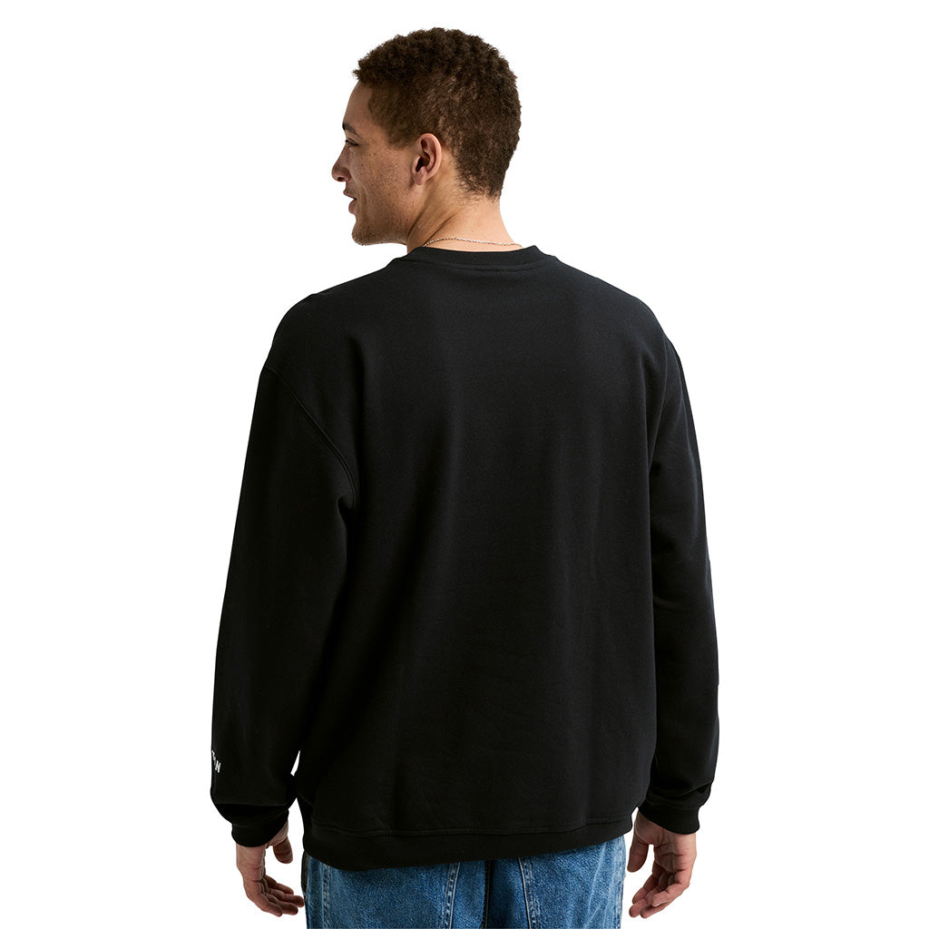 Collegiate Crew Sweatshirt - True Black