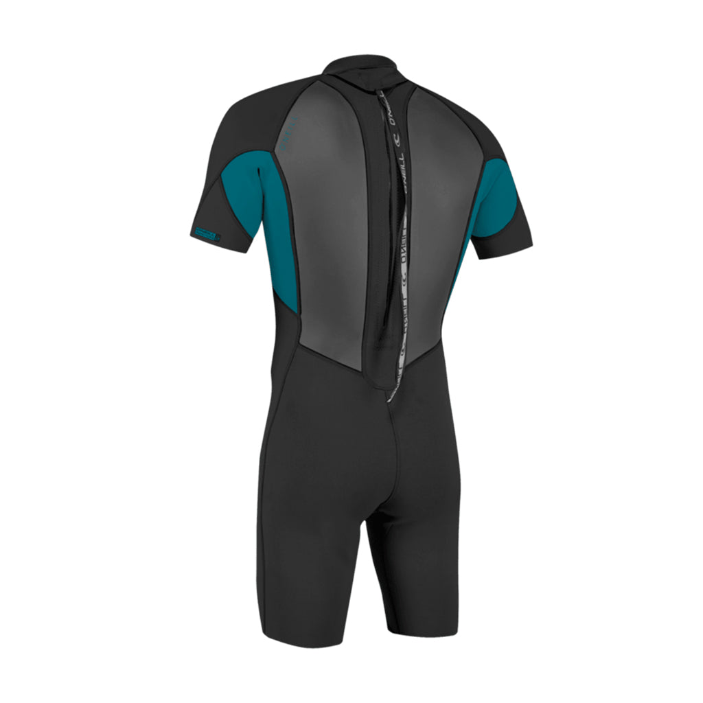 Youth Reactor-2 2mm Back Zip S/S Spring - Black/Tide Pool