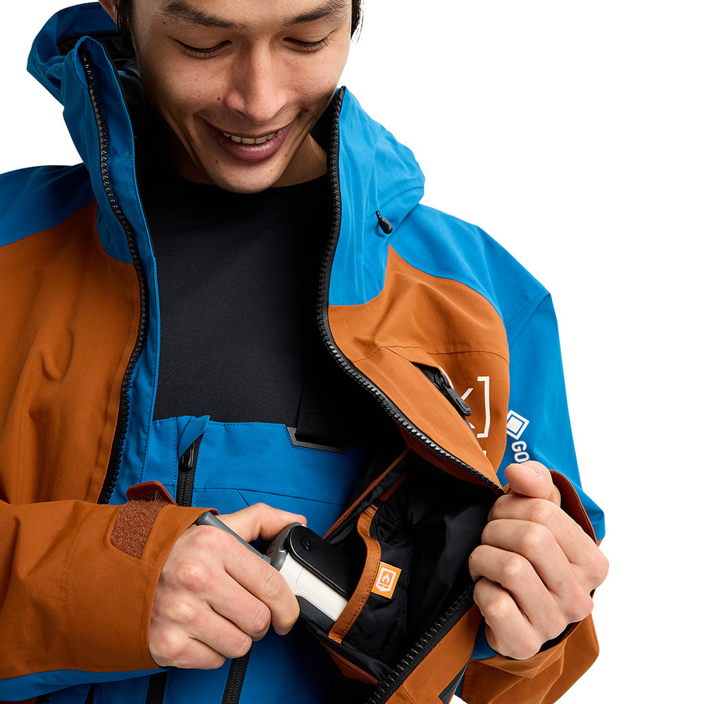 [ak] Cyclic GORE‑TEX 2L Jacket - Chestnut Brown/Blue Teal