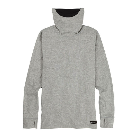 Midweight Base Layer Long Neck Shirt Gray Heather