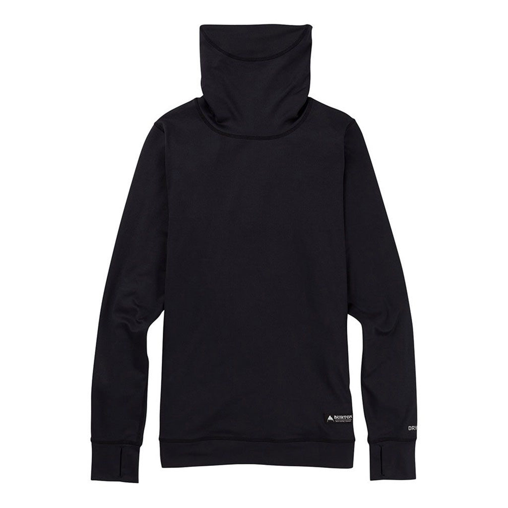 Wms Midweight Base Layer Long Neck Shirt True Blac