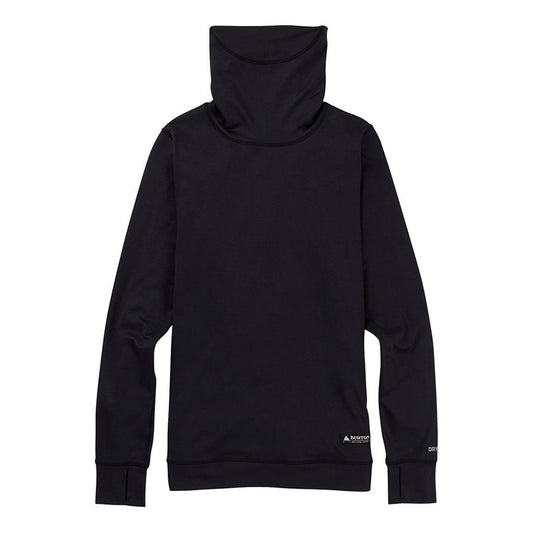 Wms Midweight Base Layer Long Neck Shirt True Blac