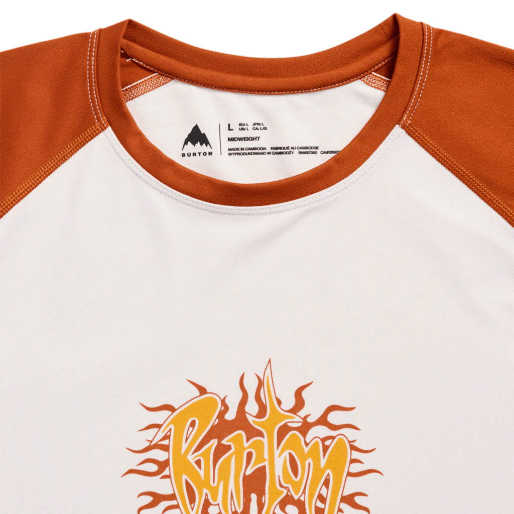 Roadie Base Layer Tech T-Shirt - Stout White/Spiced Chai