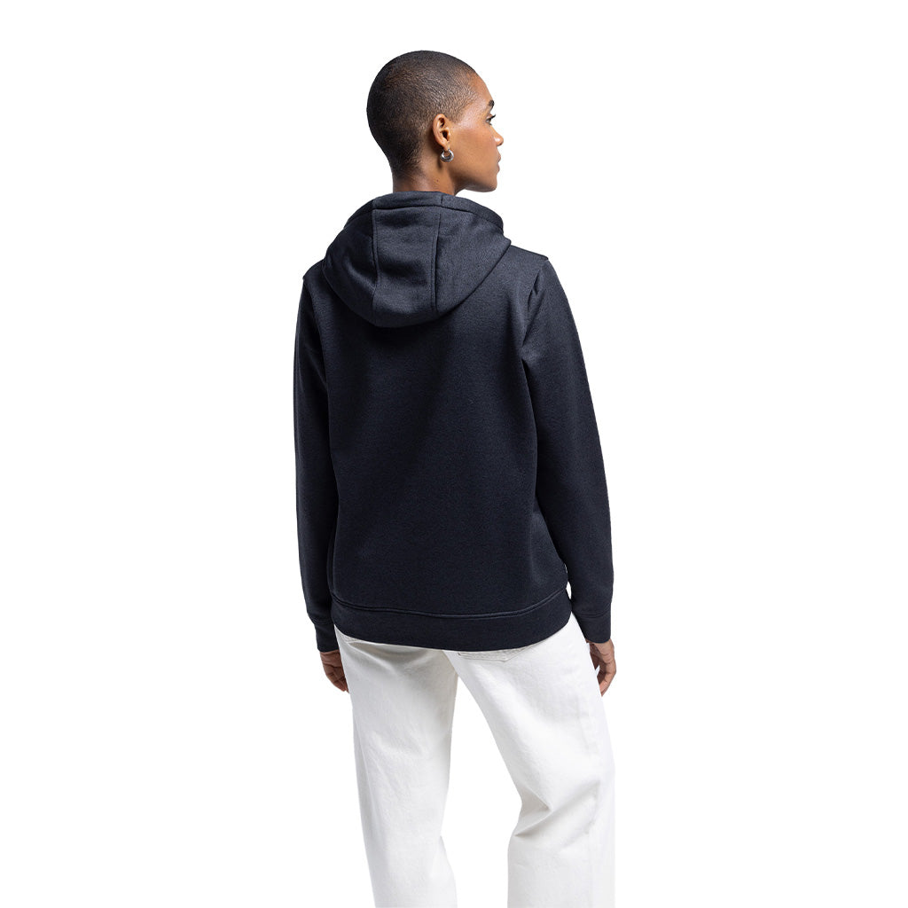 Wms Oak Pullover Fleece True Black Heather