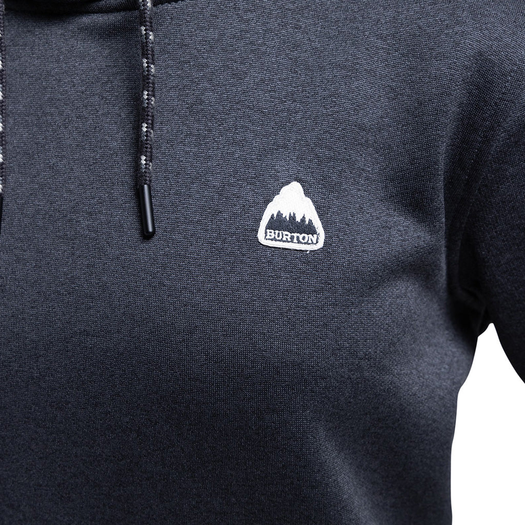 Wms Oak Pullover Fleece True Black Heather