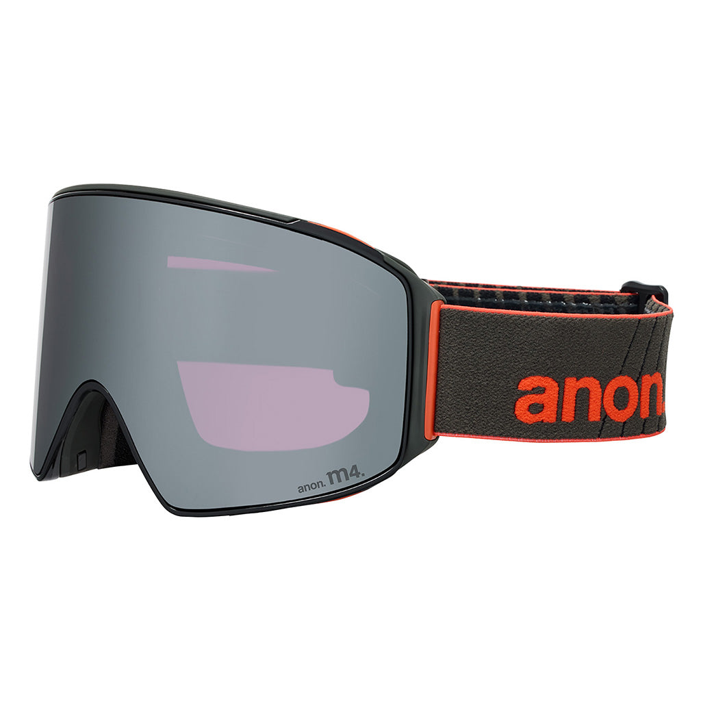 M4 Goggles (Cylindrical) + Bonus Lens + MFI® Face Mask - Fiesta Red/Perceive Sunny Onyx