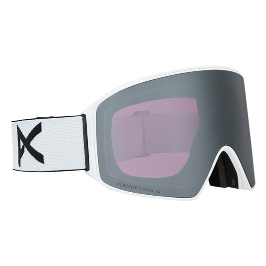M4 Goggles (Cylindrical) + Bonus Lens + MFI® Face Mask - White/Perceive Sunny Onyx