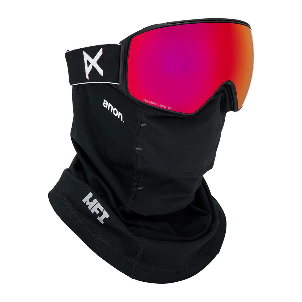M4 Goggles (Toric) + Bonus Lens + MFI® Face Mask - Black/Perceive Sunny Red