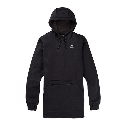 Wms Oak Long Pullover Hoodie True Black Heather
