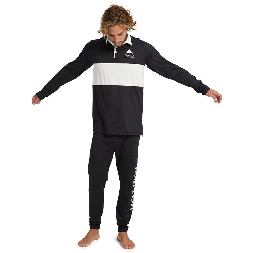 Midweight Rugby Shirt - True Black / StWh