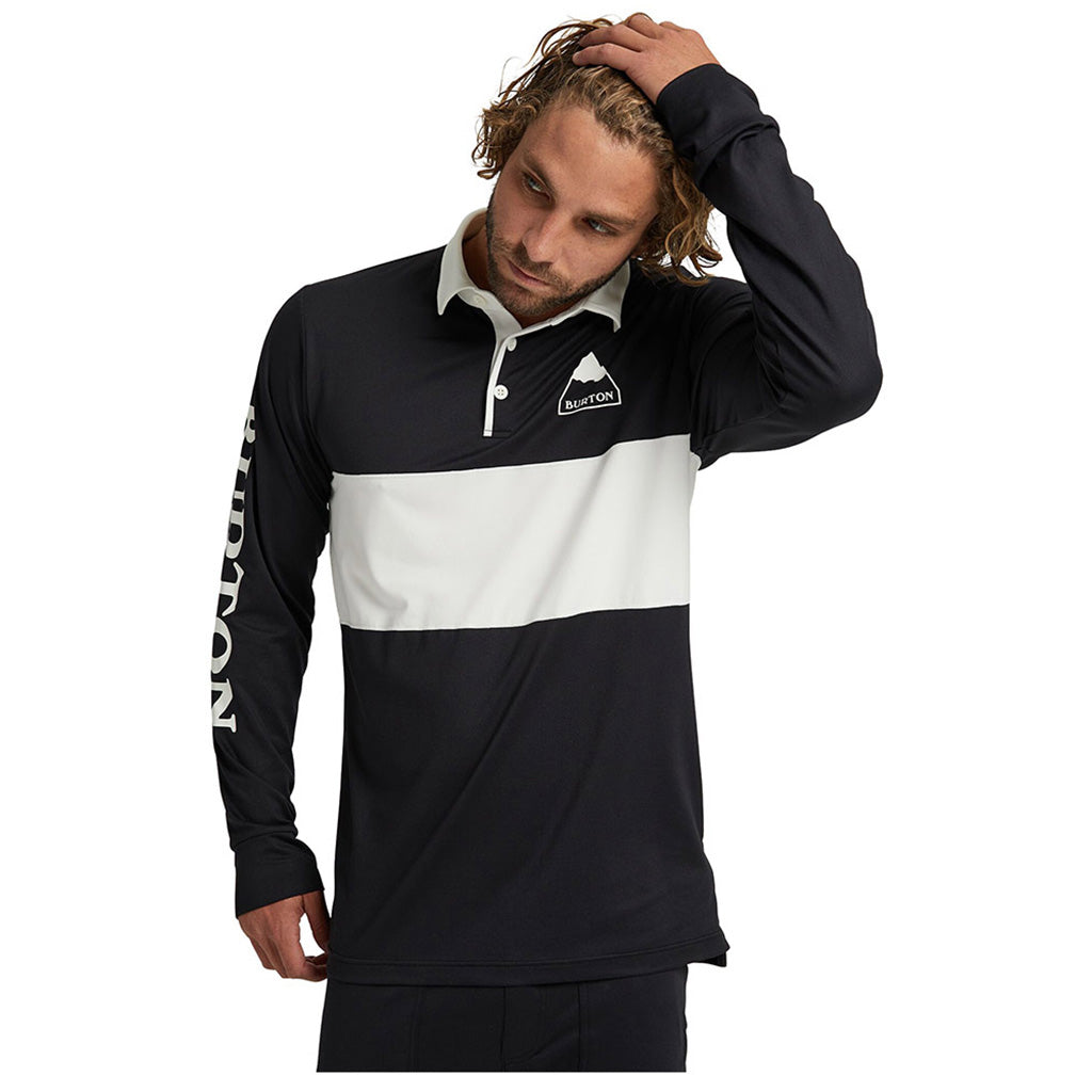 Midweight Rugby Shirt - True Black / StWh