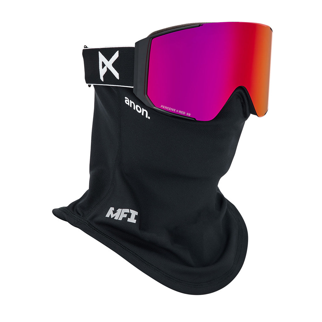 Sync Goggles + Bonus Lens + MFI® Face Mask - Black/Perceive Sunny Red