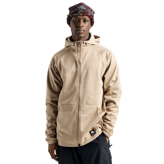 Crown Weatherproof Full-Zip Fleece - Summit Taupe Heather