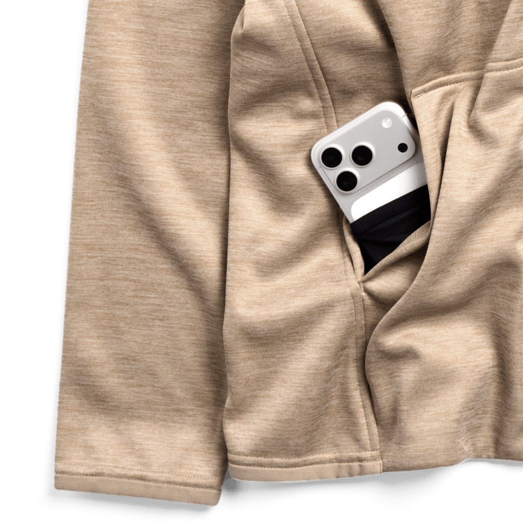 Crown Weatherproof Full-Zip Fleece - Summit Taupe Heather