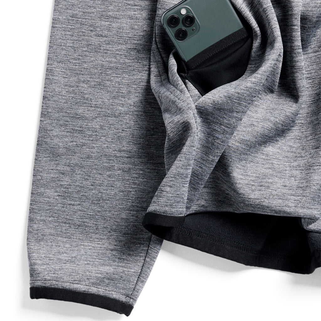 Crown Weatherproof Pullover Fleece - True Black Heather