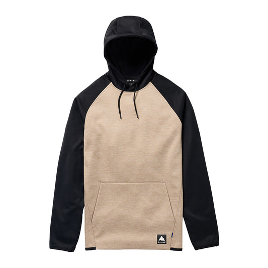 Crown Weatherproof Pullover Fleece - Summit Taupe Heather/True Black
