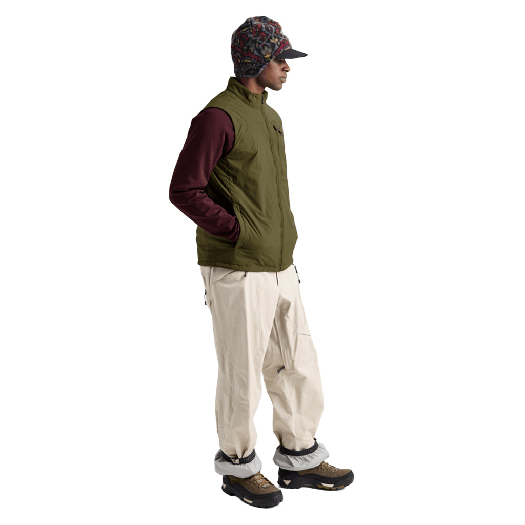 [ak] Helium Stretch Insulated Vest - Dried Moss