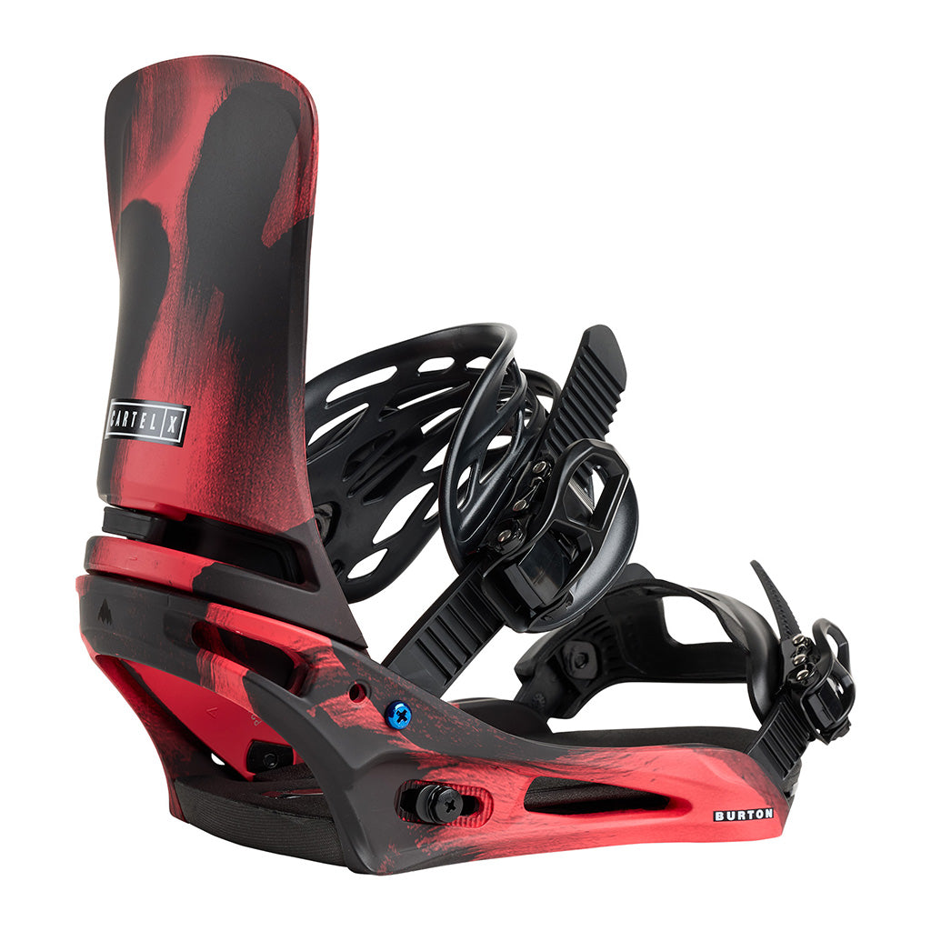 Cartel X Re:Flex Snowboard Bindings - Black / Red