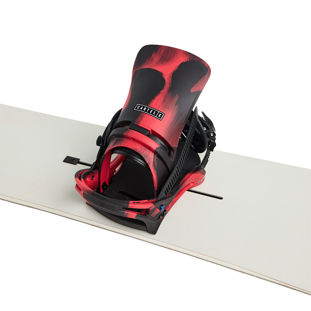 Cartel X Re:Flex Snowboard Bindings - Black / Red
