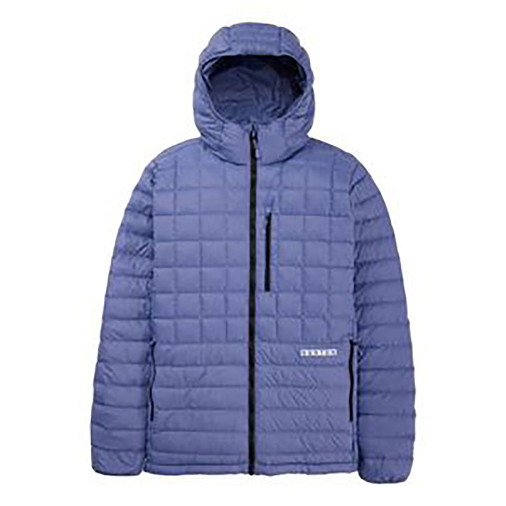Mid-Heat Hooded Down Ins Jacket Slate Blue