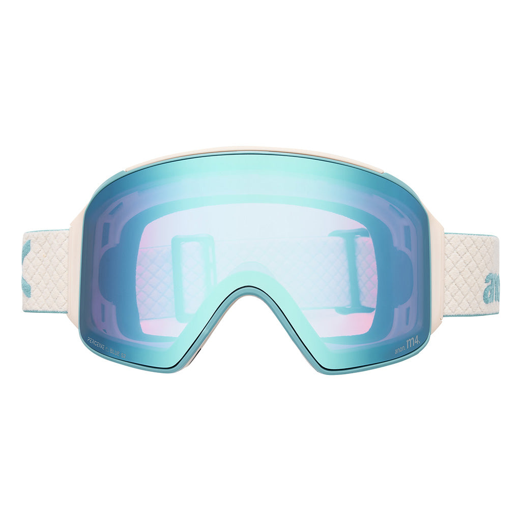 M4S Goggles (Cylindrical) + Bonus Lens + MFI® Face Mask - Oat/Perceive Variable Blue