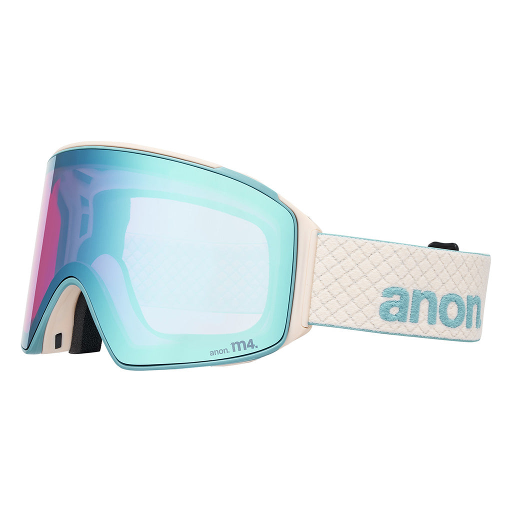 M4S Goggles (Cylindrical) + Bonus Lens + MFI® Face Mask - Oat/Perceive Variable Blue