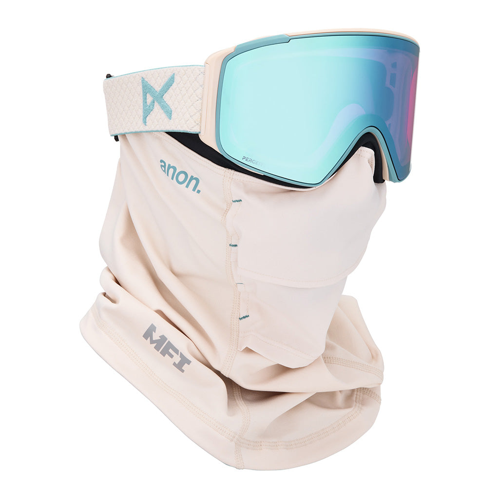 M4S Goggles (Cylindrical) + Bonus Lens + MFI® Face Mask - Oat/Perceive Variable Blue