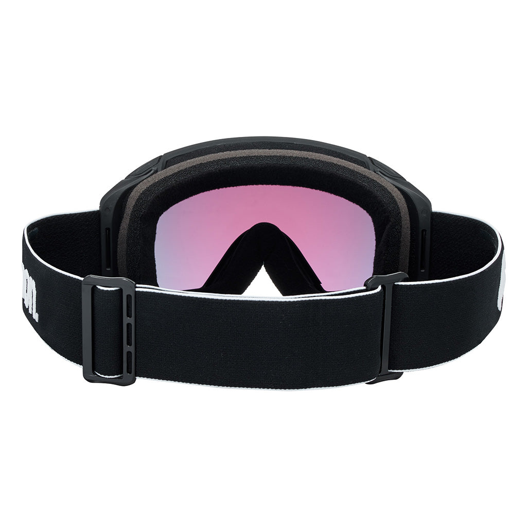 M4S Goggles (Cylindrical) + Bonus Lens + MFI® Face Mask - Black/Perceive Sunny Red