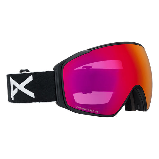 M4S Goggles (Toric) + Bonus Lens + MFI® Face Mask - Black/Perceive Sunny Red