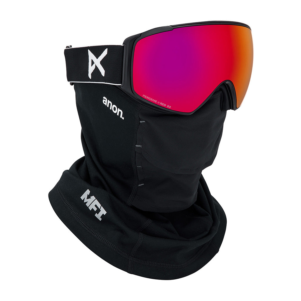 M4S Goggles (Toric) + Bonus Lens + MFI® Face Mask - Black/Perceive Sunny Red
