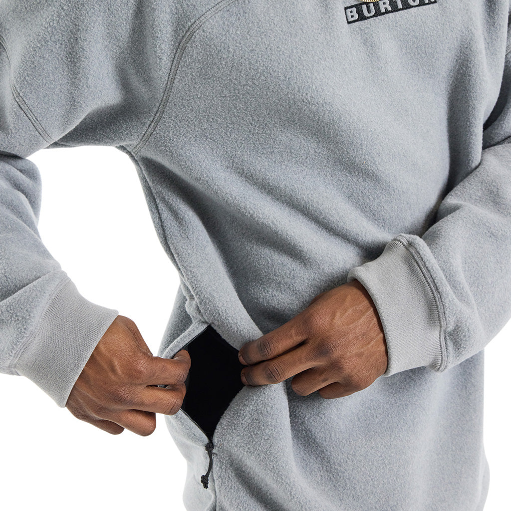 Cinder Crewneck Fleece - Gray Heather