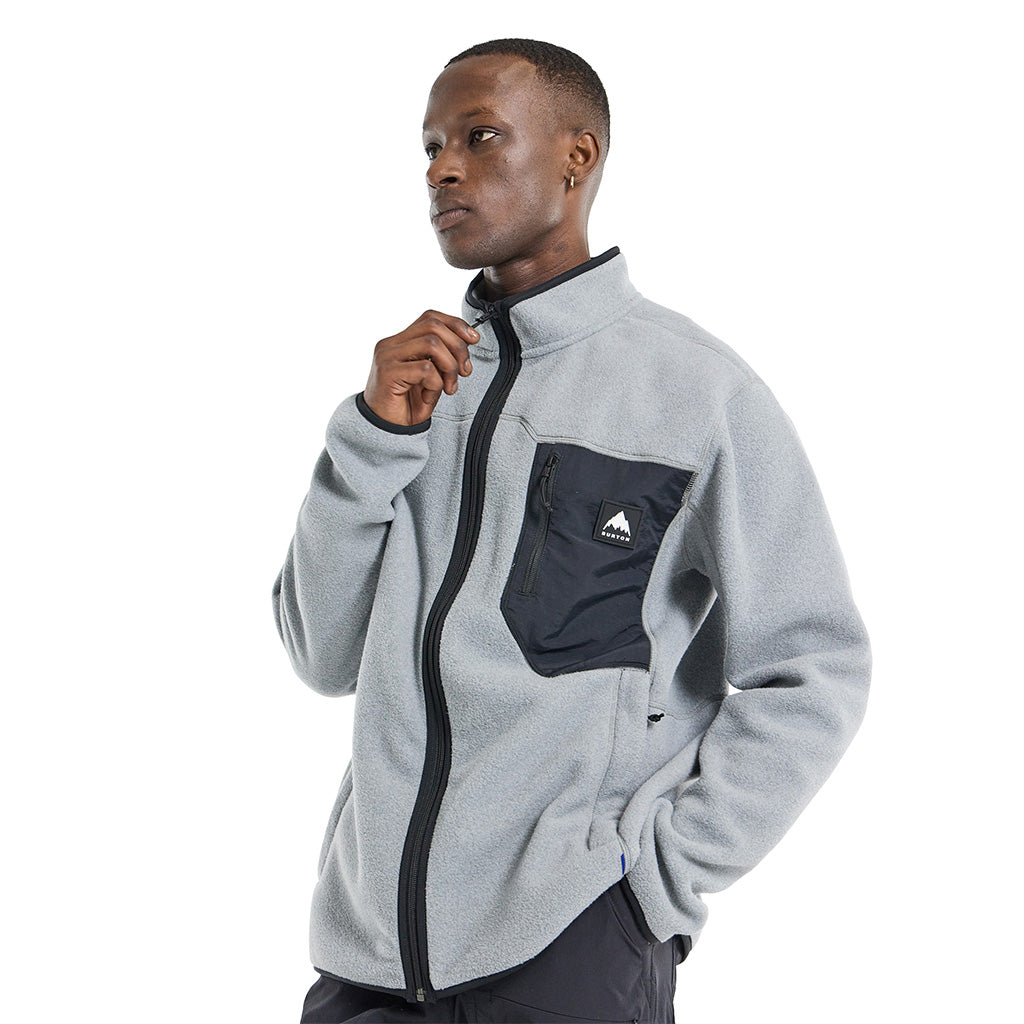 Cinder Full-Zip Fleece - Gray Heather