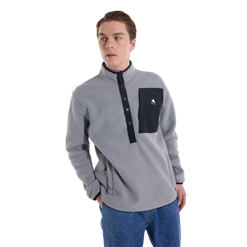 Cinder Fleece Pullover Gray Heather