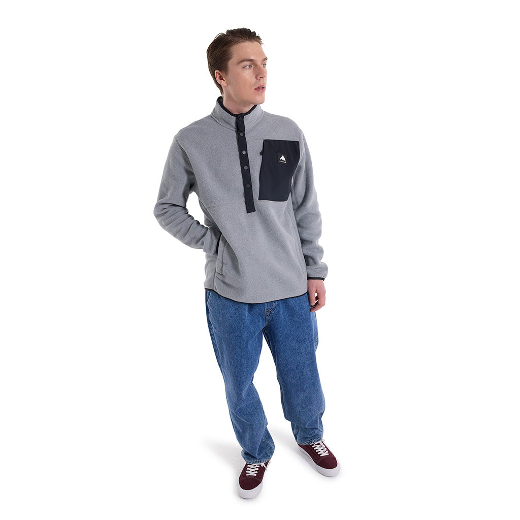 Cinder Fleece Pullover Gray Heather