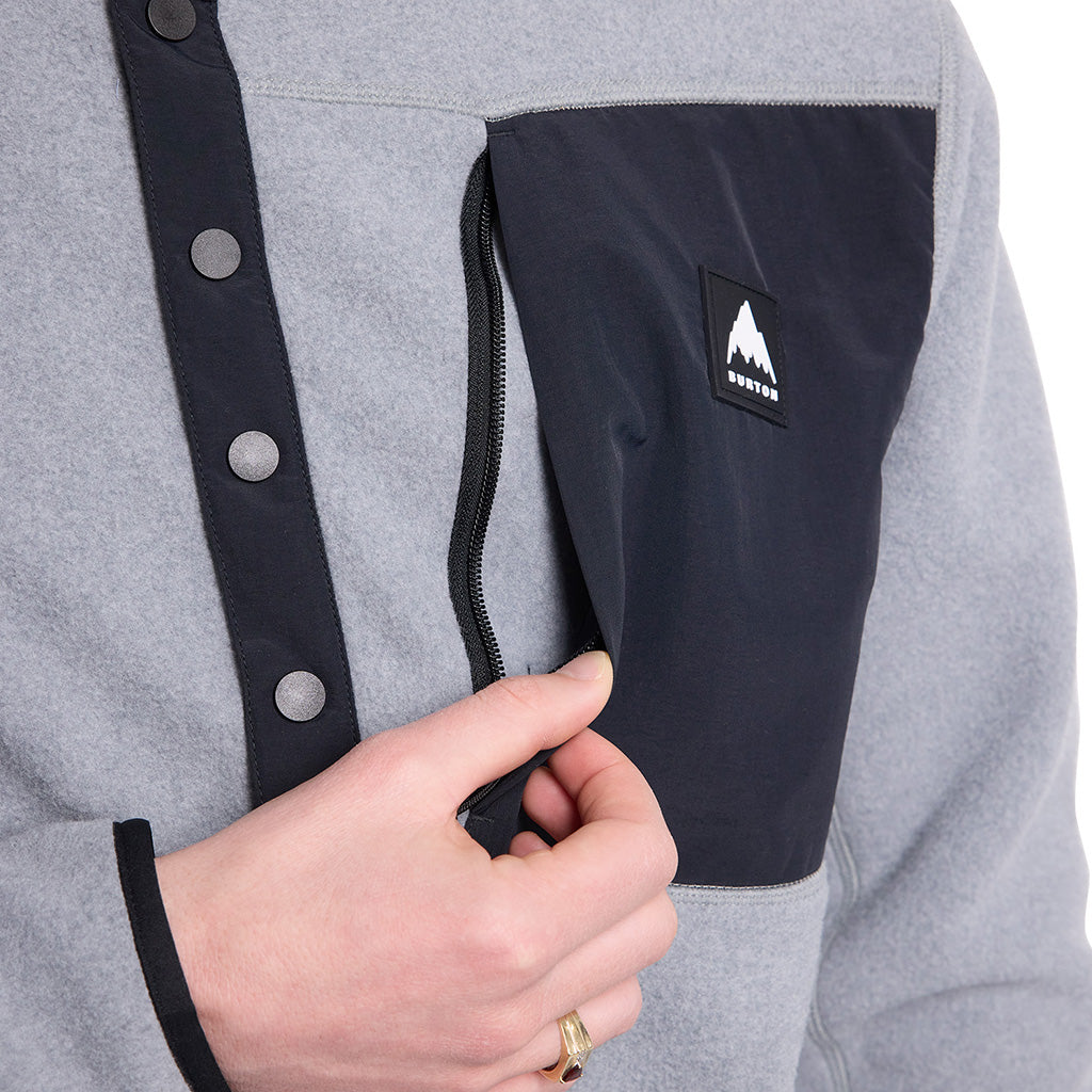 Cinder Fleece Pullover Gray Heather