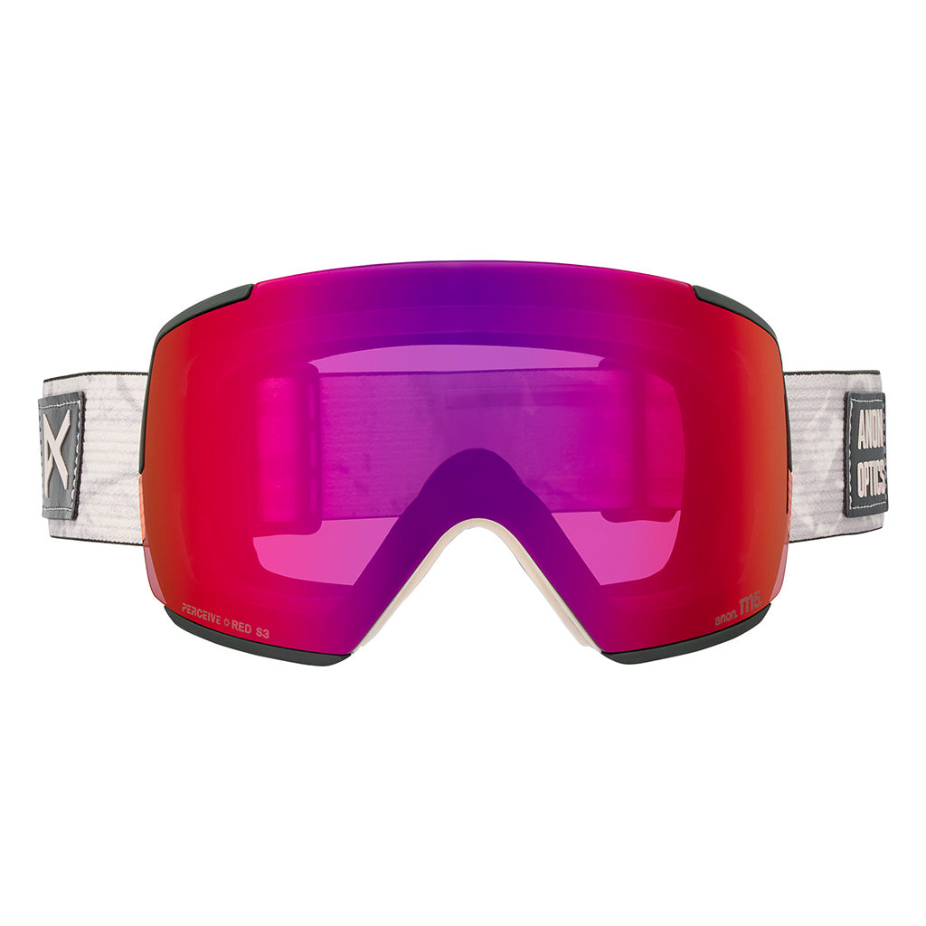 M5 Goggles + Bonus Lens + MFI® Face Mask - Sediment/Perceive Sunny Red