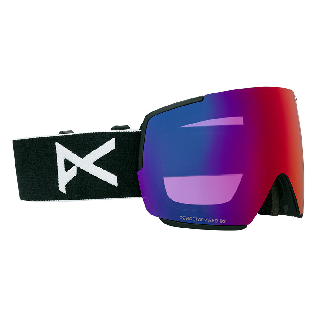 M5 Goggles + Bonus Lens + MFI® Face Mask - Black/Perceive Sunny Red