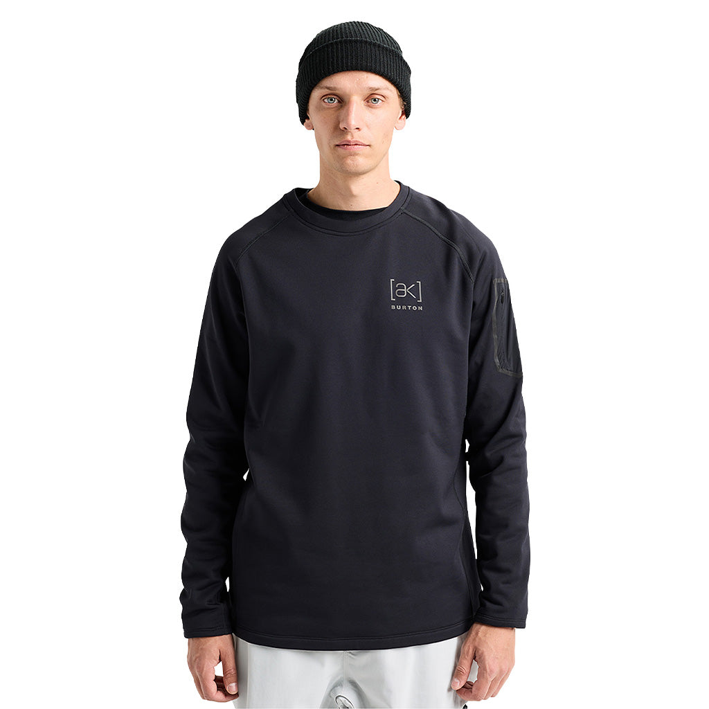 [ak] Baker Stretch Fleece Crew - True Black