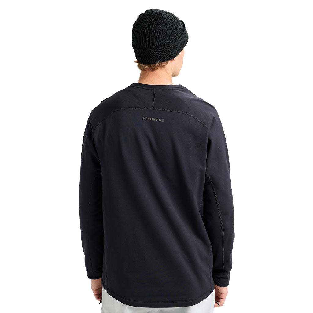 [ak] Baker Stretch Fleece Crew - True Black