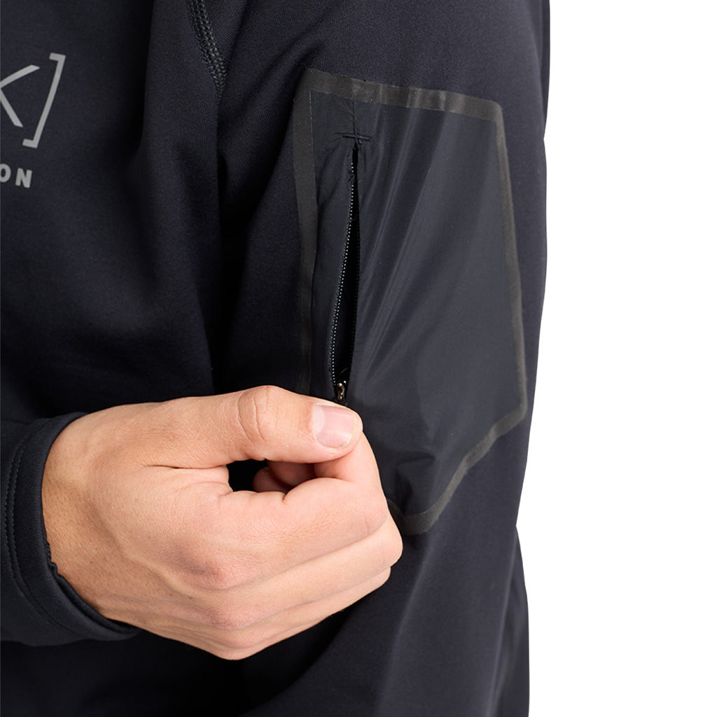 [ak] Baker Stretch Fleece Crew - True Black